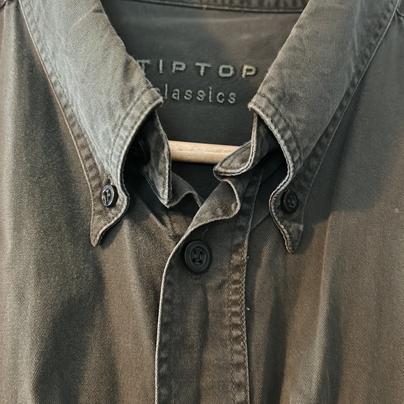 Tip top classics, men’s work shirt, well-made. Army, green colour size large. - Picture 4 of 7